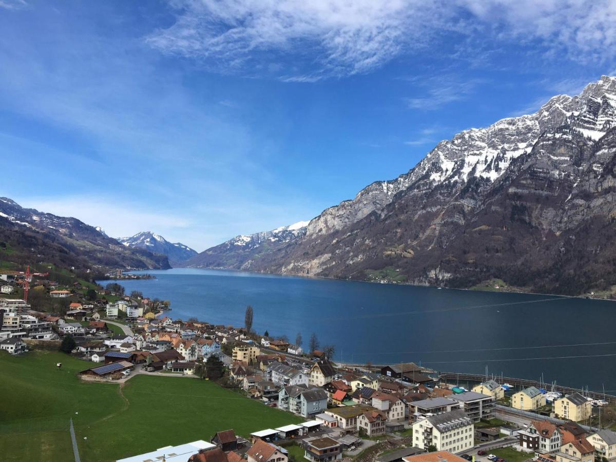 Walensee Apartment, Lakeside Dream Unterterzen Esterno foto